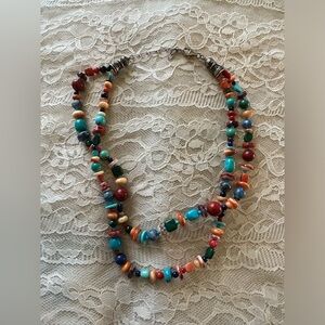 Costume Jewelry Necklace Faux Stones